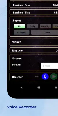 Voice Reminder android App screenshot 1